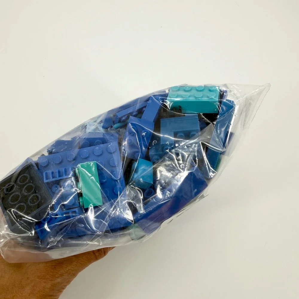 Lego Bulk‎ Lot Color Sorted Blues Mix 1 Pound Pieces Parts Bricks